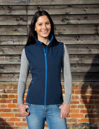 Dámska softshellová vesta | rôzne farby | R232F•WOMENS PRINTABLE SOFT SHELL BODYWARMER - TopHandry